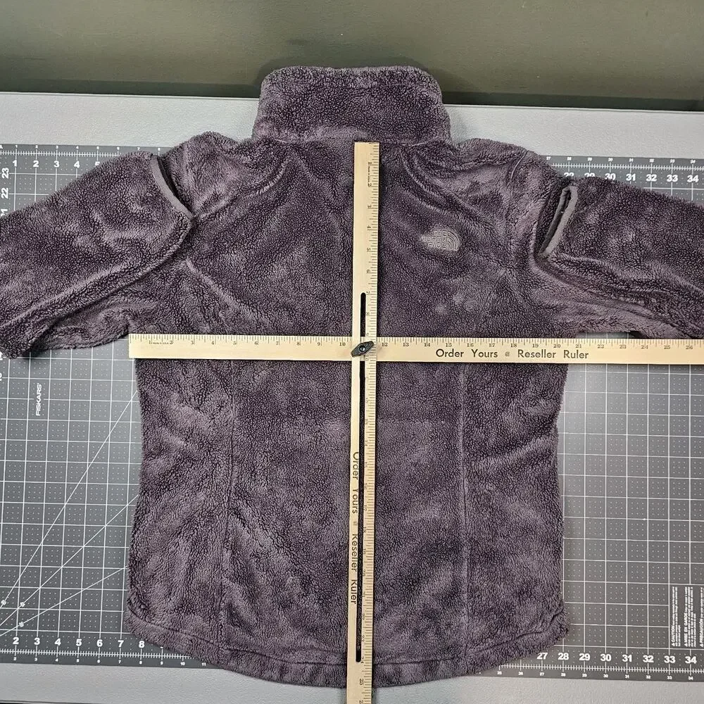 The North Face Jacket Womens Large Osito Gray Fleece Preppy Outdoor Skiing Y2K - Picture 10 of 12